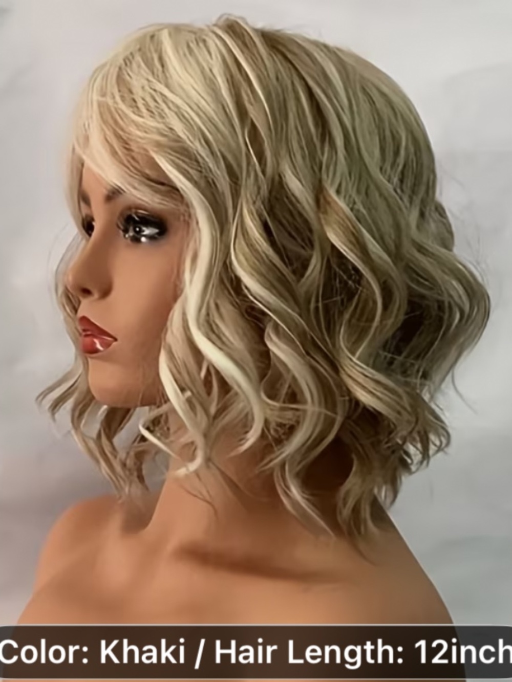Short Hair Style with Solid Color Curly Hair for Women, Rose Net Hat-high-temp.